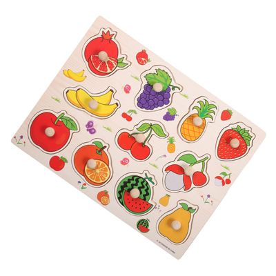 BESPORTBLE Wooden Fruit Shape Matching Activity for Educational Accessory for Hand Eye Coordination Fine Motor Skills Development for Ages