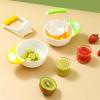 FeiYeup Baby Food Masher Bowl with Bowl Handle and Food Masher Toddler Grinding Bowl Potato Masher Bowl Set Mill Bowl Masher Bowl view 3