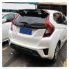 CYXQXE Rear Bumper Compatible for FIT/Jazz GK5 2014 2015 2016 2017,ABS Trunk Lip Spoiler Diffuser Exhaust Protector Cover(Logo Matte Black) view 2