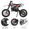 Kids Dirt Bike, 49cc Gas Powered Mini Bike, Off-Road Motorcycle, Upgraded Pit Bike for Kids, Front & Rear Disc Brakes, 2-Stroke Engine, Pull Start, 10-Inch Tires, Pocket Bike Gift for Teens Black view 2