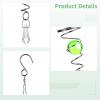 5-Piece Hanging Wind Spinner Set, Crystal Ornament with Glass Beads, Double Helix Metal Wind Chime for Outdoor & Indoor Use view 2