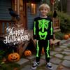 HONGTEYA Kids Halloween Costumes, Long sleeve Clothes for Boys 100% Cotton Toddler Pumpkin Skeleton Outfit Size 3T-7 Years view 2