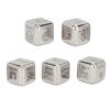 5pcs Dinner Dice Set, Stainless Steel Material, Unique Valentine, for Couples or Families, Adds Excitement to Mealtime, Suitable for Travel and Camping view 3