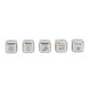 5pcs Dinner Dice Set, Stainless Steel Material, Unique Valentine, for Couples or Families, Adds Excitement to Mealtime, Suitable for Travel and Camping view 4