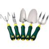Garden Tools,Garden Trowel Garden Tool Set, 5 Piece Heavy Duty Steel Gardening Tools Kit with Non-Slip Handle, Gardening Gifts for Women Men view 1