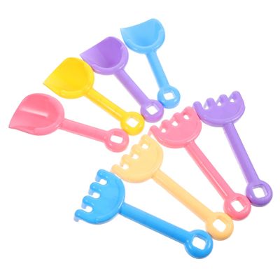BESPORTBLE 8pcs Boys and Girls Sand Toy Shovels and Rakes for Beach Play Garden Fun and Sandbox Adventures Random Colors for Endless Outdoor Creativity