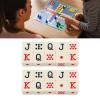 20Pcs Spanish Poker Dice Set, 16mm 6 Sided Square Plastic Black White Red Poker JQK Dice for Table Game view 4