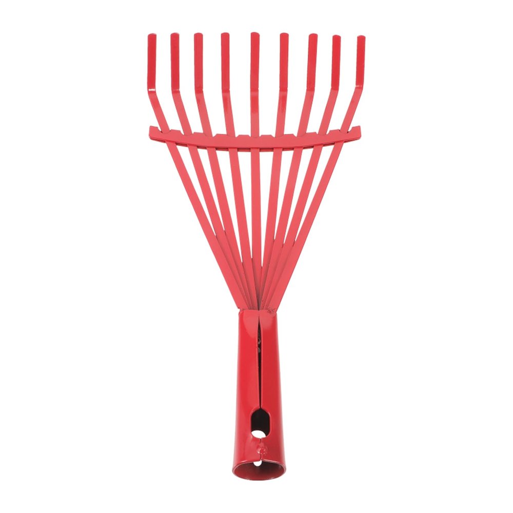 JDJUBOA Carbon Steel Grass Rake Hand Rake Wire Broom Nine Tooth for Leaf Garden Tool for Garden Maintenance Plant Care Carbon Steel Rake
