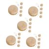 YARNOW 2sets 5pcs Plain Unisex Wooden Educational Portable String Balls for Safe and Sturdy Finger Plaything 5pcs*2 view 1