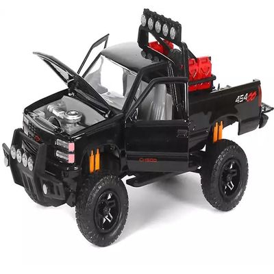 1992 454 SS Pickup Truck Off Road Black 1/24 Diecast Model by Motormax 79134bk