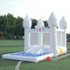 12.5FTx7.1FT White Inflatable Bounce House Inflatable Castle with Slide and Ball Pool Indoor and Outdoor Toys for Active Kids Used for Inflatable Products for Birthday Parties and Holiday Decorations view 1