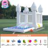 12.5FTx7.1FT White Inflatable Bounce House Inflatable Castle with Slide and Ball Pool Indoor and Outdoor Toys for Active Kids Used for Inflatable Products for Birthday Parties and Holiday Decorations view 3