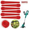 JDJUBOA Garden Tools,Garden Trowel 100 ieces/Set lastic Grass Trimmer eplacement Mower e for Grass Trimmer Garden Tool Accessories view 2