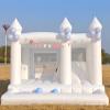 13FT White Bounce House Castle with Ball Pits and Slides Bounce House for Big Kids Thickening Oxford Inflatable Bounce House Inflatable Party Supplies/Holiday DecorationsIncluding Blower view 1
