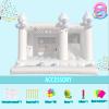13FT White Bounce House Castle with Ball Pits and Slides Bounce House for Big Kids Thickening Oxford Inflatable Bounce House Inflatable Party Supplies/Holiday DecorationsIncluding Blower view 3