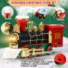Christmas Train Set - Hanging Train Toys Around Under The Christmas Tree w/Smoke, Whistle (Turn on/Off) & Lights, Toys Decoration for 3 4 5 6 7 8+ Boys Girls view 2