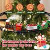 Christmas Train Set - Hanging Train Toys Around Under The Christmas Tree w/Smoke, Whistle (Turn on/Off) & Lights, Toys Decoration for 3 4 5 6 7 8+ Boys Girls view 4
