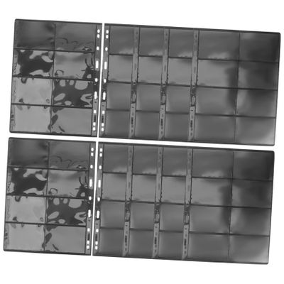 BESPORTBLE 10Sheets Transparent Stamp Album Pages Loose Leaf Stamp Holder for Collecting Stamps Coins and Pictures Collecting Supplies for Enthusiasts