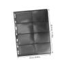 BESPORTBLE 10Sheets Transparent Stamp Album Pages Loose Leaf Stamp Holder for Collecting Stamps Coins and Pictures Collecting Supplies for Enthusiasts view 2