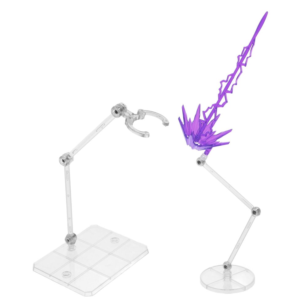 Alasum Action Figure Decor Stand Portable Toy Stand Light-up Effects Doll Display Rack for Anime Models and Dolls