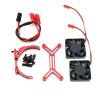 Brushed Brushless 15000 RPM High Speed Cooling Fan Heatsink with 56-58mm Adjustable Mount Compatible with 1717 5687 56113 2028 Motor(Red) view 1