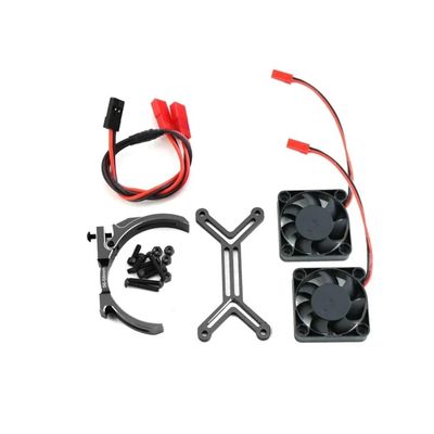 Brushed Brushless 15000 RPM High Speed Cooling Fan Heatsink with 56-58mm Adjustable Mount Compatible with 1717 5687 56113 2028 Motor(Black)