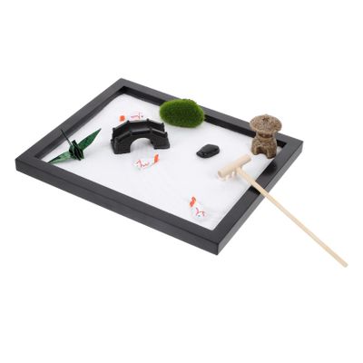 IMIKEYA Miniature Landscape Sands Zen Garden Miniature Landscape Toys Beach Must Haves for Boys and Girls Adults Meditation Garden Table Decoration for Home Hotel