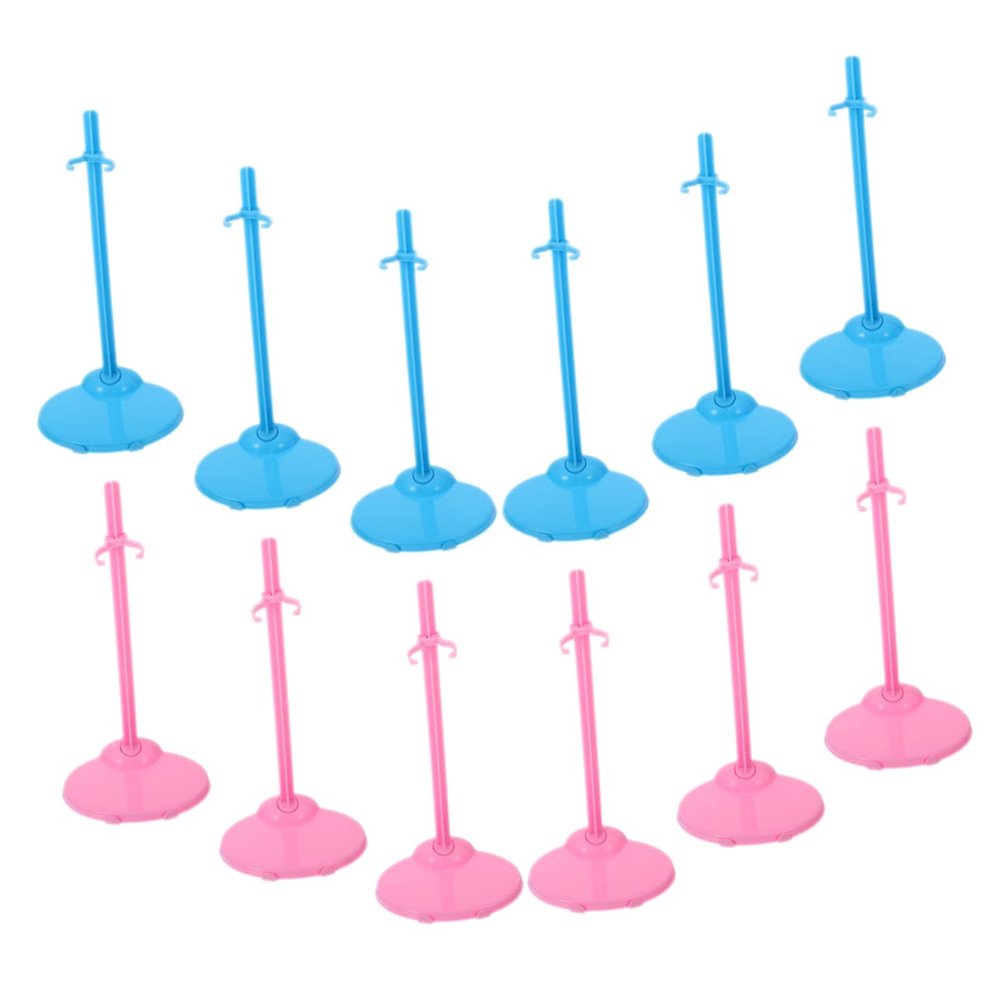 Abaodam 24pcs Doll Display Stands Doll Holders Stable Base for Little Figure Storage Includes and Accessories for Creative Play