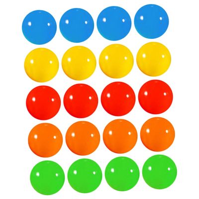 KOMBIUDA 20Pcs Lottery Balls Set for Party Games Decorative Plastic Eggs for Entertainment Raffle Draws and Table Games Fun Party Accessories for Ages