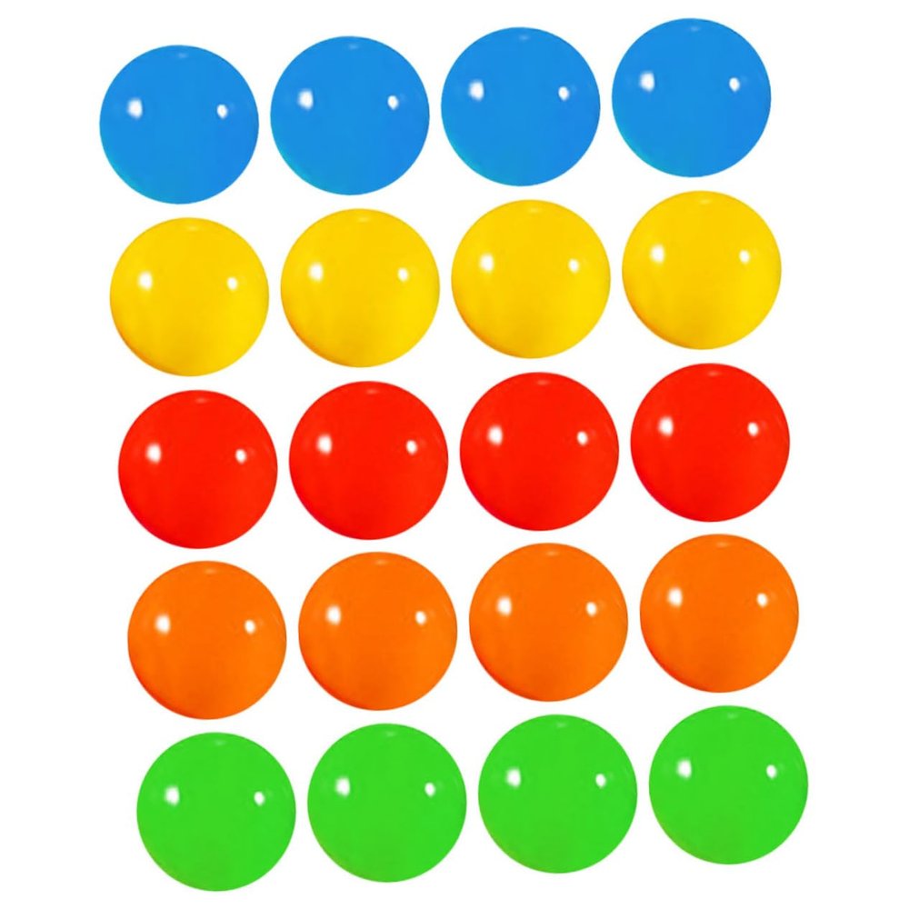 KOMBIUDA 20Pcs Lottery Balls Set for Party Games Decorative Plastic Eggs for Entertainment Raffle Draws and Table Games Fun Party Accessories for Ages