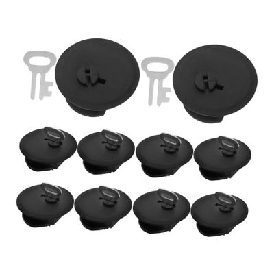 CVUTOVO 10pcs Lockable Piggy Bank Stoppers with Key Secure Closure Accessories for Bank Money Saving Box Easy Access Creativity Safe Savings