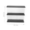 ABOOFAN Box Clear Acrylic Action Figure Display Box Double Organizer Case for Collectibles Models and Jewelry Transparent Design for Dust Protection Capacity Storage view 2