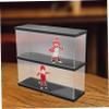 ABOOFAN Box Clear Acrylic Action Figure Display Box Double Organizer Case for Collectibles Models and Jewelry Transparent Design for Dust Protection Capacity Storage view 4