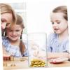 Abaodam Transparent Acrylic Piggy Bank Cylindrical Money Bank for Home Office Decorative Savings Jar Present for Adults Easy Visibility of Stored Cash view 4
