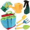 Toyvian 1set Boy Girl Gardening Tools Outdoor Gardening Kit for Boy Girl Includes Shovels and Rake for Planting Flowers Beach Digging and Garden Fun view 1