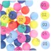 JUMPLAWN 1set Colorful Numbered Lottery Game of High Elasticity Party Activity Props for Raffles Drawings Game Lightweight Design for Fun Events view 1