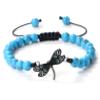 ZYIBPMSJKQCFK Dragonfly Beaded Bracelets For Women Men 6mm Handmade Tiger Eye Lava Stone Bangles Adjustable Rope Braided Bracelet,Tiger Eye,17-29m view 3