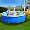120.07x29.9in Inflatable Swimming Pool Large Outdoor Coil Mesh PVC Family Pool for Backyard, Quick Setup & Foldable Storage, Durable Summer Water Play view 4