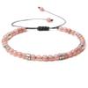4mm Natural Stone Beaded Braid Bracelet Handmade Amazonite Woven Bracelets Yoga Bracelet For Men Women,Shoushan,16-24cm view 2