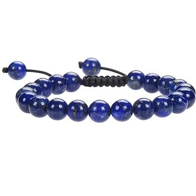 7 Chakra Elastic Bracelet Natural 8mm Gemstone Yoga Bead Women'S Woven Rope ,lapis Lazuli,16-23cm