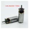 1PCS 050 Gear electronic starter DC 3V-5V 3.7V 4.2V 138-230RPM Slow Speed Large Torque 16MM Engine D-Shaft Reduction Robot Lock DWBPGVUN view 2