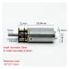 1PCS 050 Gear electronic starter DC 3V-5V 3.7V 4.2V 138-230RPM Slow Speed Large Torque 16MM Engine D-Shaft Reduction Robot Lock DWBPGVUN view 3