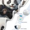 Flradish Panda Pattern Hooded Baby Towels Soft and Ultra Absorbent Muslin Cotton Baby Bath Towel 35x35 Inch view 3