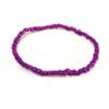Bohemian Bracelets For Women Boho 3mm Seed Beads Bracelets Beach Accessories,Black,17.5cm view 2