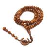 8mm Muslim Beads Moon Star 99 Islamic Praise Beads With Tassel Handheld Rosary Beads Bracelet Islam Party,Light Coffee,50cm view 1