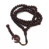 8mm Muslim Beads Moon Star 99 Islamic Praise Beads With Tassel Handheld Rosary Beads Bracelet Islam Party,Light Coffee,50cm view 4