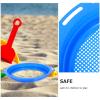 Abaodam 4pcs Boy Girl Beach Toys Lightweight Plastic Sand Sieves Fine Mesh Design for Filtering Sand Stones for Beach Play Backyard Activities view 3