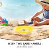 Abaodam 4pcs Boy Girl Beach Toys Lightweight Plastic Sand Sieves Fine Mesh Design for Filtering Sand Stones for Beach Play Backyard Activities view 4