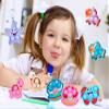 HOZKEAP 25 Pcs Tie Dye Sea Animal Pop Keychain Tiny Silicone Fidget Charm view 4