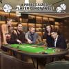 Reljofum Oval Poker Table for 10 Players, Casino Leisure Gamimg Table with Collapsible Legs, Blackjack Texas Holdem Poker Table with Cup Holders view 2